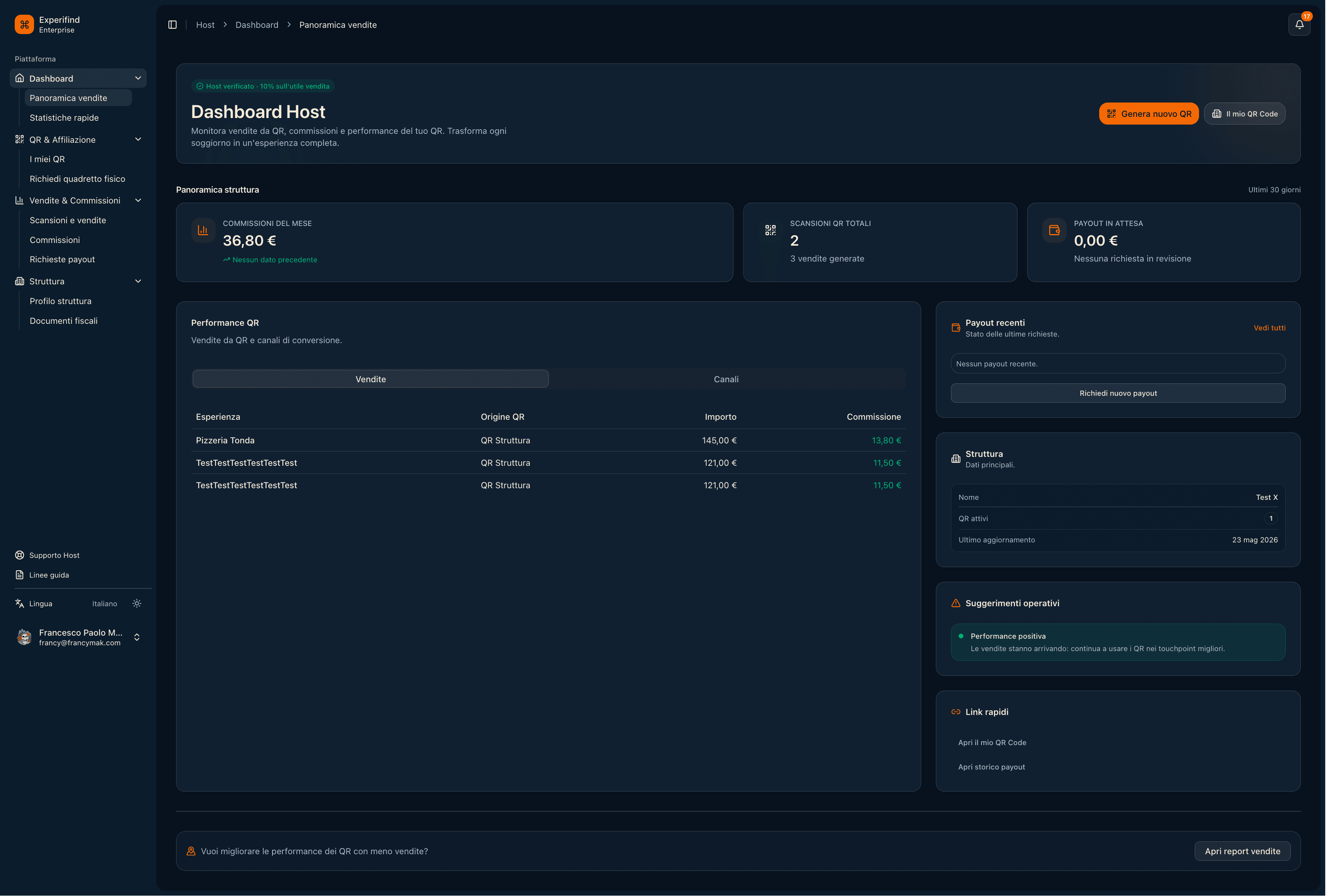 Experifind Home screenshot
